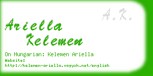 ariella kelemen business card